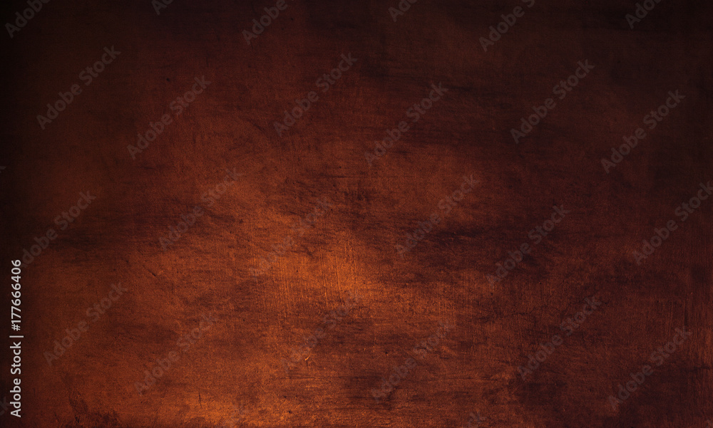Fototapeta premium Dark brown background - grunge textured wall for your design..