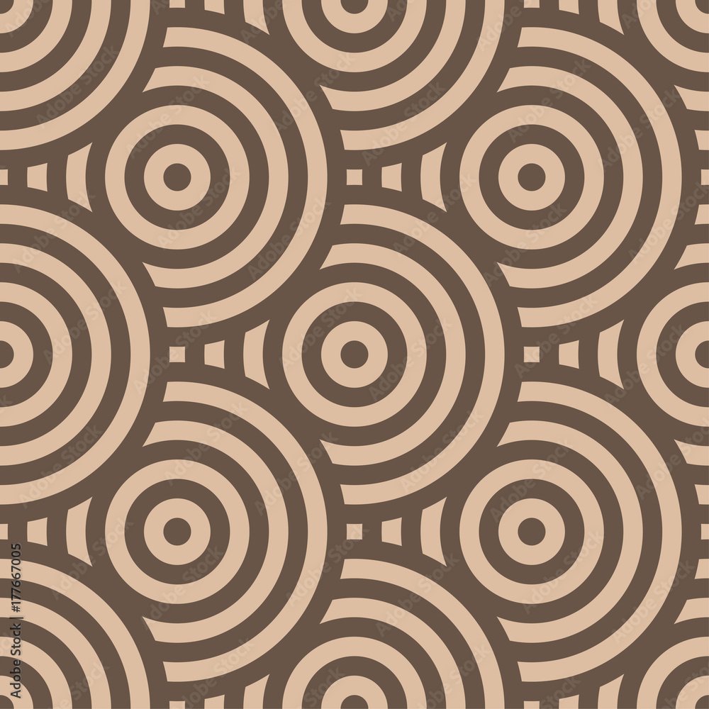 Geometric seamless pattern. Brown ornamental design Geometric seamless pattern. Brown ornamental design