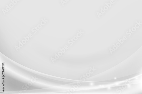 Wallpaper Mural White and silver curve abstract background Torontodigital.ca