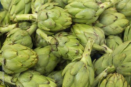 Fresh artichoke on the market - Cynara scolymus