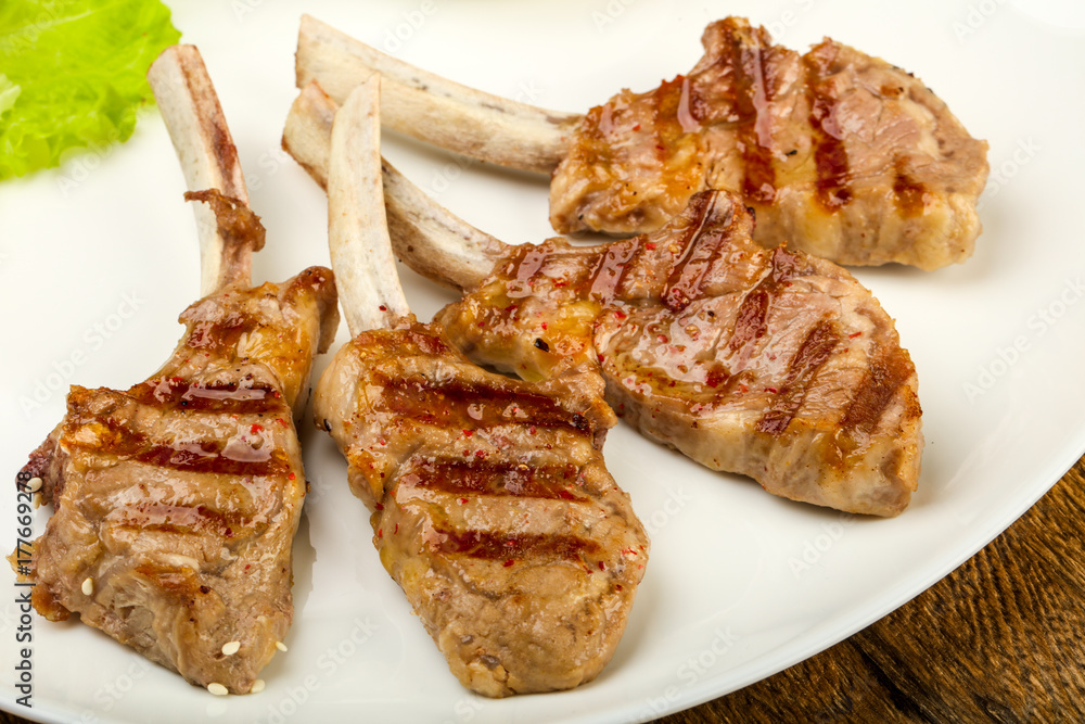 Grilled lamb Grilled lamb