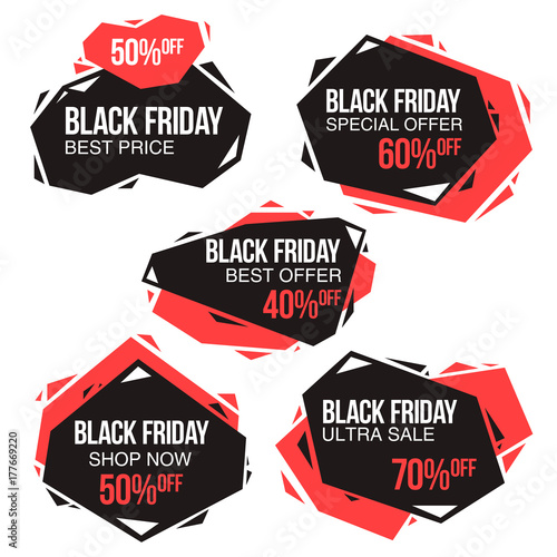 Black friday sale design template. conceptual layout for web and print.