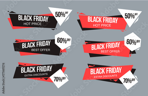 Black friday sale design template. conceptual layout for web and print.