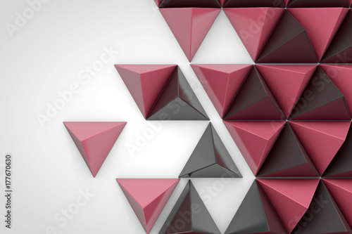 Fototapeta Streszczenie tło geometryczne wykonane z trójkątnych kształtów piramidy