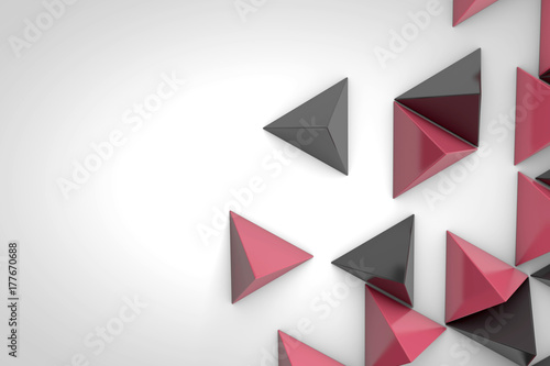 Free Download Abstract geometric background made from triangular pyramid shapes - GFXLoad