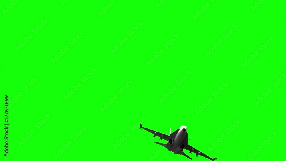 3d rendered animation of fighter jet in flight on green screen
3d rendered animation of fighter jet in flight on green screen