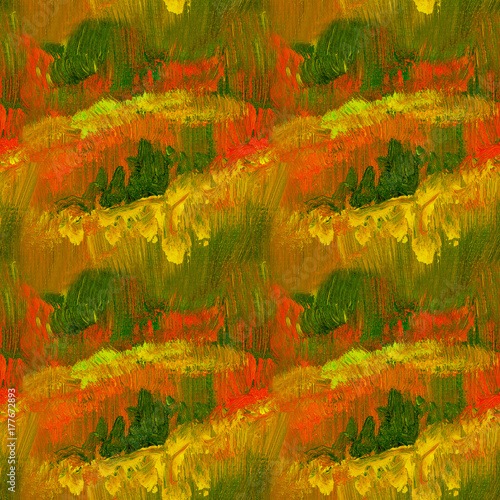 abstract fall color oil pai...