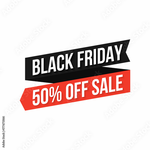 Black friday banner. Discount sticker, black friday design element for banner, poster, flyer