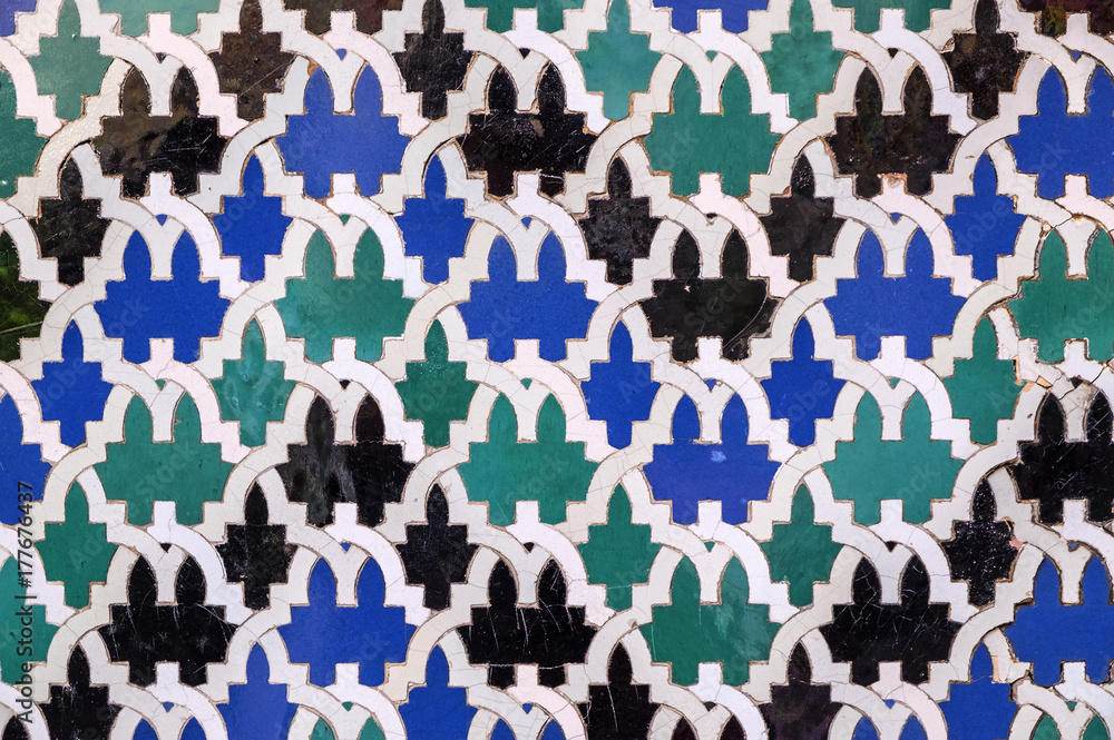 Closeup of Patterns on Tiles Closeup of Patterns on Tiles