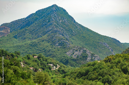beautiful view of the mountains in summer, Montenegro
