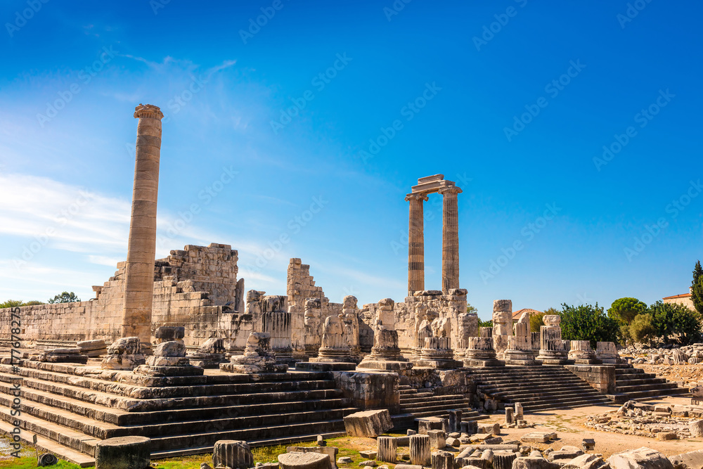 Ruins of  the Apollo Temple in Didyma, Turkey.
