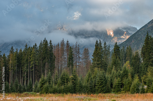 Tatra mountains, cloudy morning