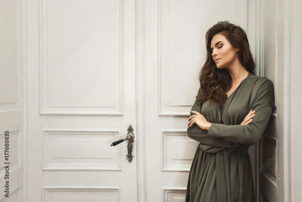 Young and gorgeous woman in beautiful dress Young and gorgeous woman in beautiful dress