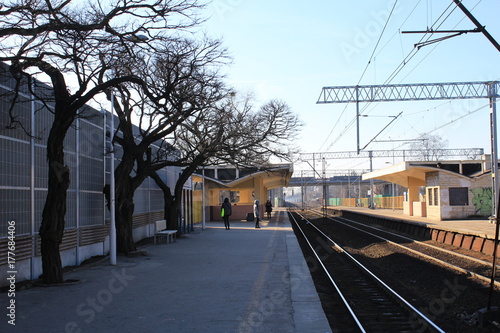 Obraz na płótnie Stacja w salonie