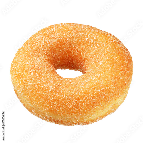 Yellow donut isolated