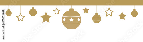 FRISE DE NOËL DORÉE