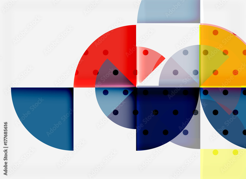 Geometric circle abstract banner Geometric circle abstract banner