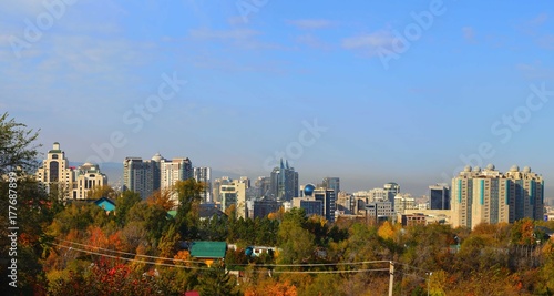 Almaty city in autumn