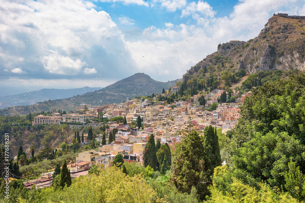 Beautiful view of Taormina