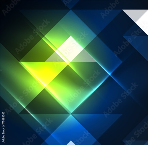 Cosmic electric background with shiny glowing plexus electricity impulses