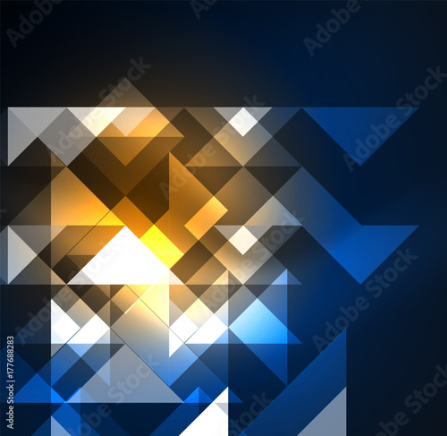 Cosmic electric background with shiny glowing plexus electricity impulses