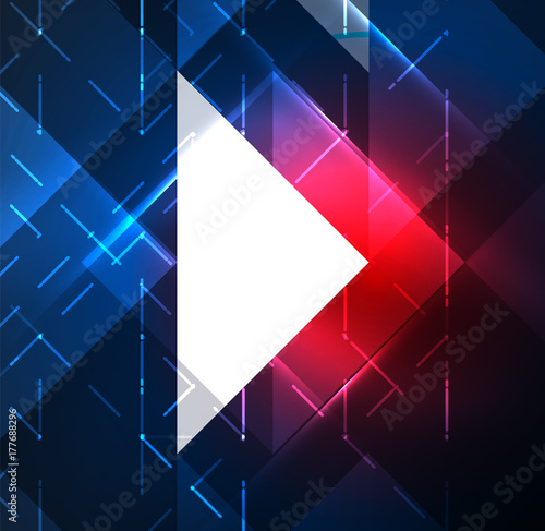 Cosmic electric background with shiny glowing plexus electricity impulses