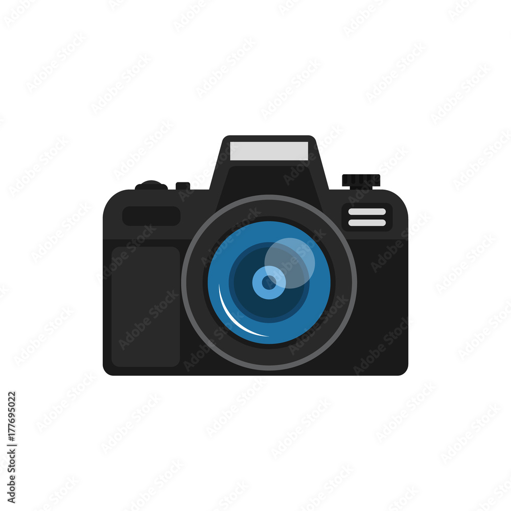 Camera. Vector illustration. Isolated. Camera. Vector illustration. Isolated.