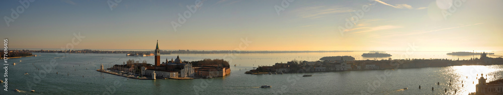 Panoramic View on the Lagoon of Venice