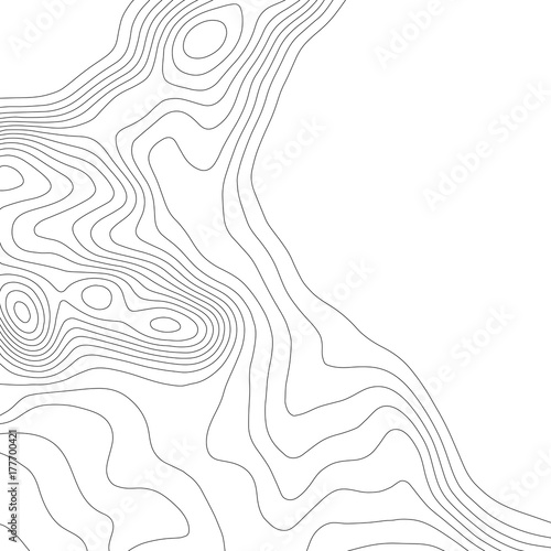 Map line of topography. Vector abstract topographic map concept with space for your copy