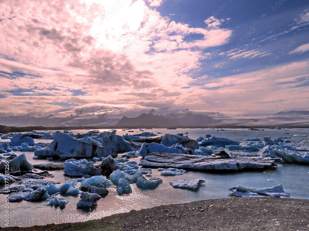 Iceland landscape of Jokulsarlon Glacier Lagoon 2017 Iceland landscape of Jokulsarlon Glacier Lagoon 2017