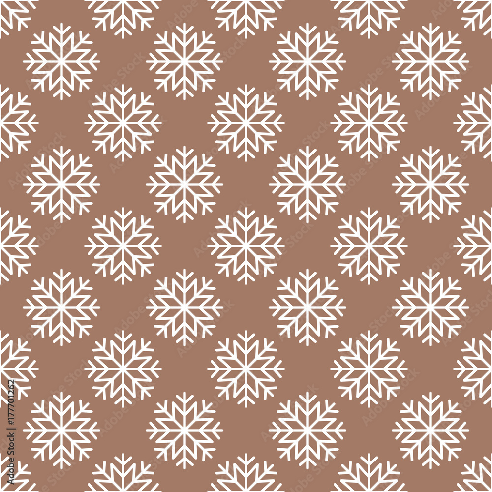 Vector Snowflakes Seamless Pattern Vector Snowflakes Seamless Pattern