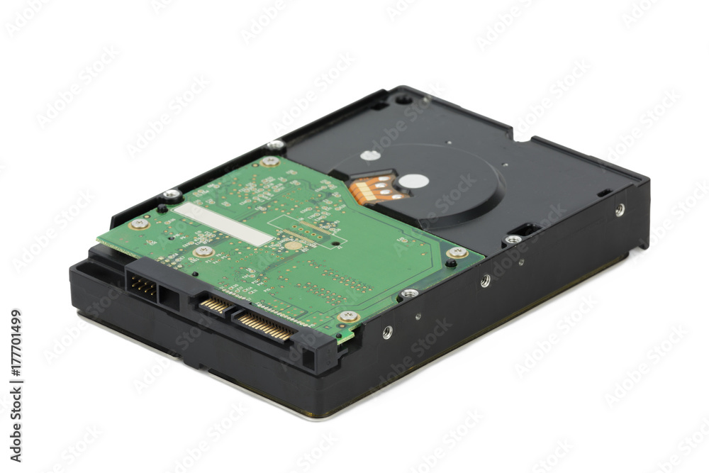 HDD. Hard disk drive isolated on a white background HDD. Hard disk drive isolated on a white background