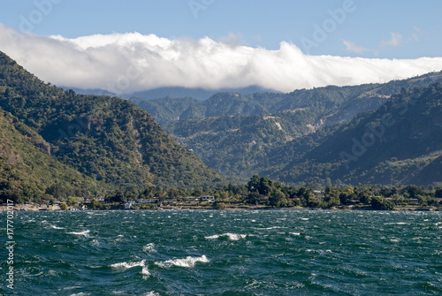Wallpaper Mural Lake Atitlan with Sierra Madre mountains Torontodigital.ca