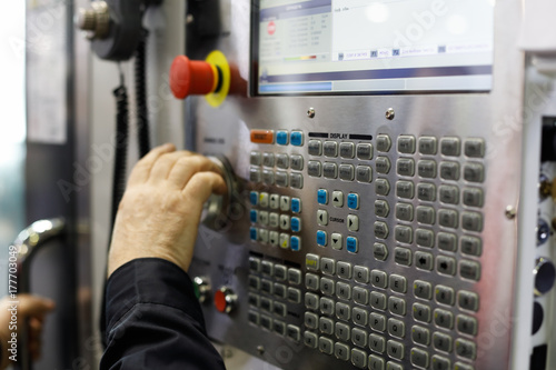 controls of the CNC machine
