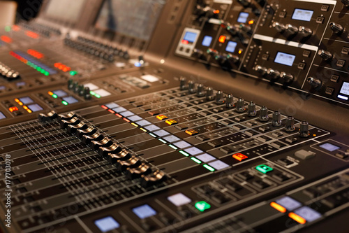 professional sound mixing console © gen_A
