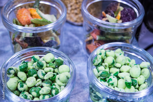 Peas and vegetables