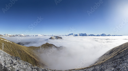 Above the clouds in Fiordland, Kepler Track photo