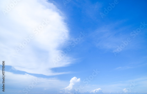 Clear blue sky with cloud 