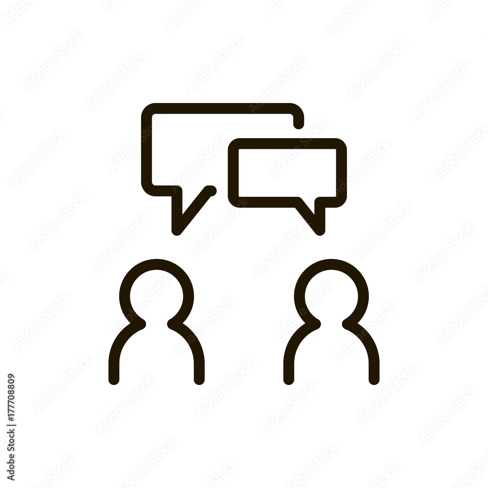 Fototapeta premium Flat line icon