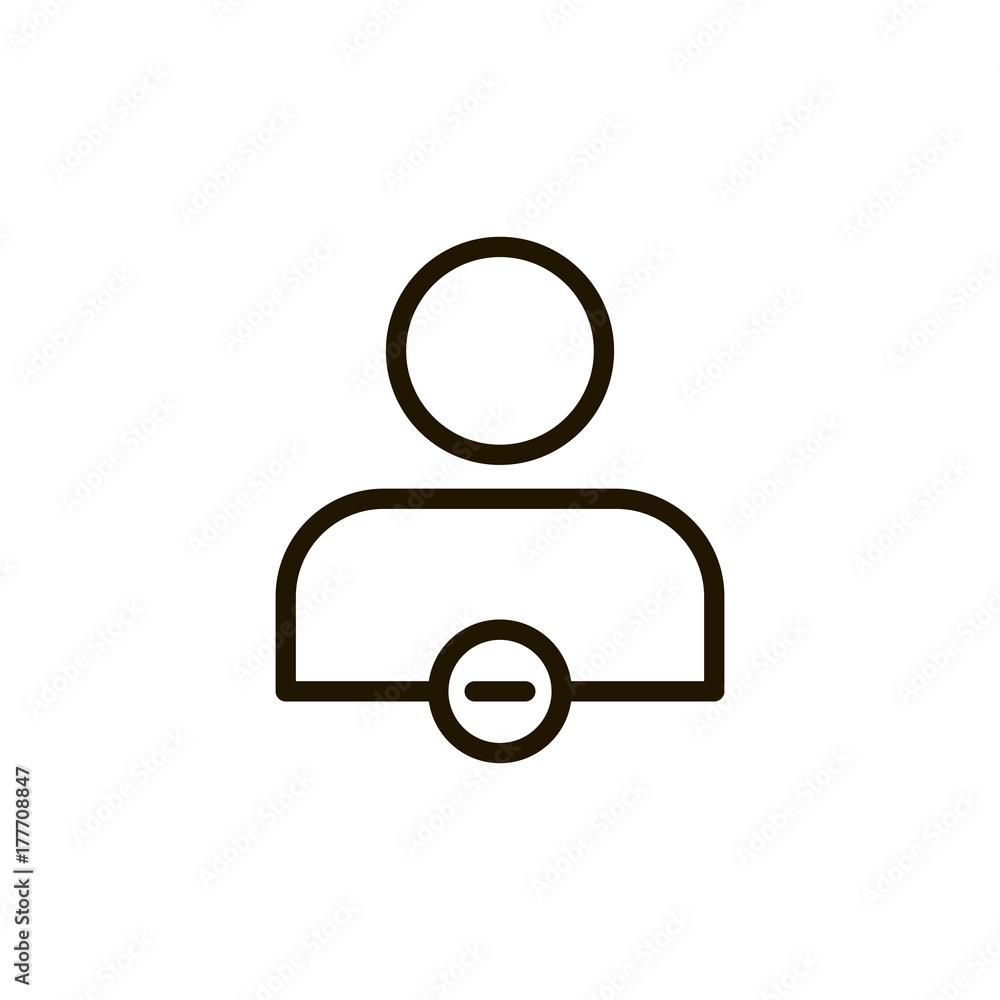 Flat line icon Flat line icon