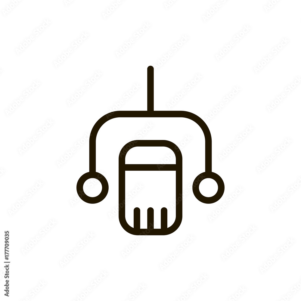 Obraz premium Flat line icon