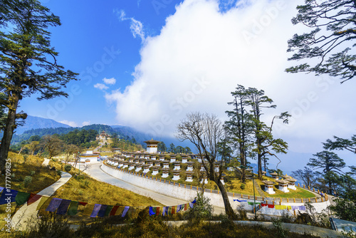 Dochula pass - Bhutan. March 20, 2016