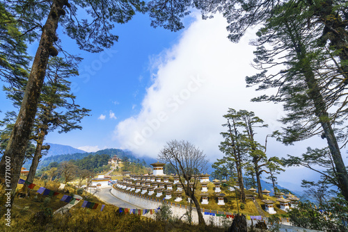 Dochula pass - Bhutan. March 20, 2016