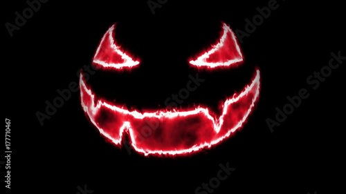 spooky halloween pumpkin face background