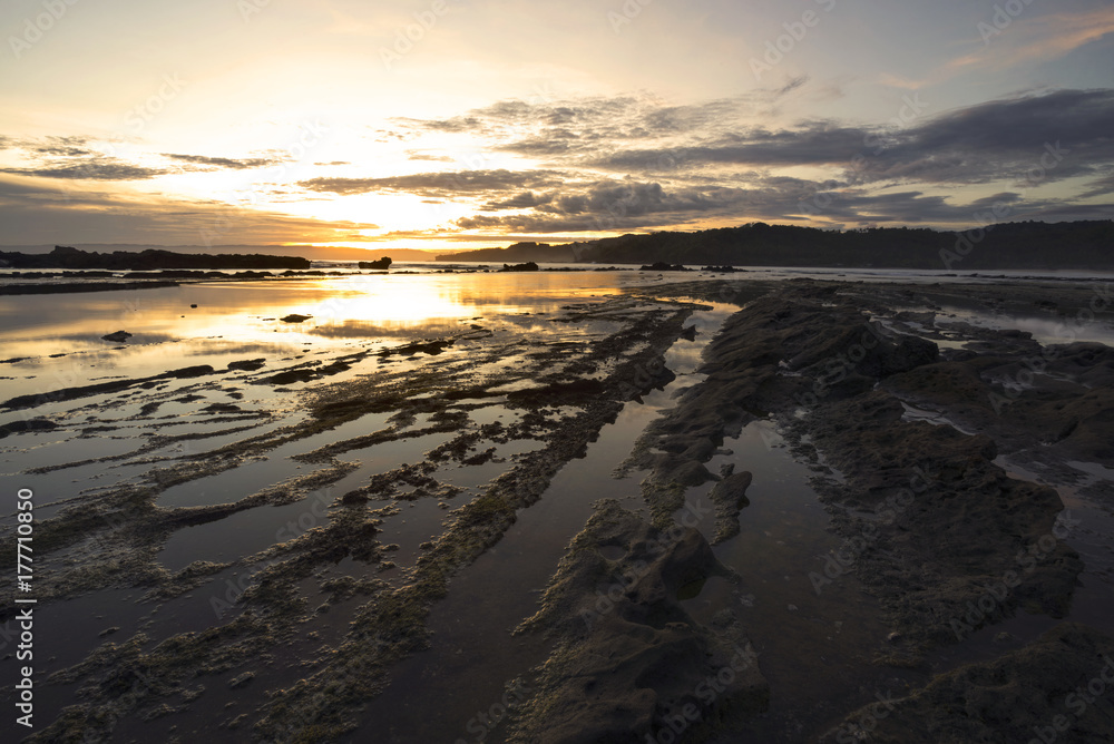 custom made wallpaper toronto digitalBeautiful view of sawarna beach with rocks and calm waves