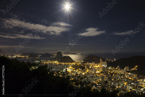 Moonligth on Guanabara Bay, Rio de Janeiro