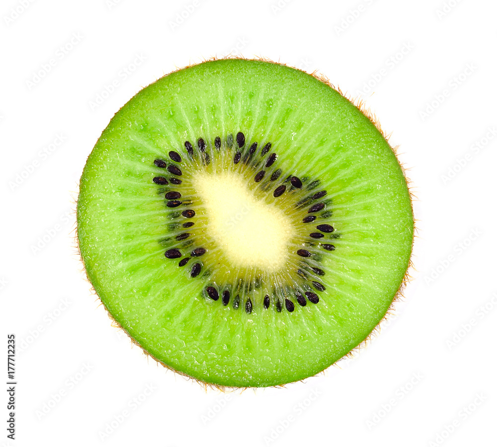 slice kiwi isolated on white background slice kiwi isolated on white background