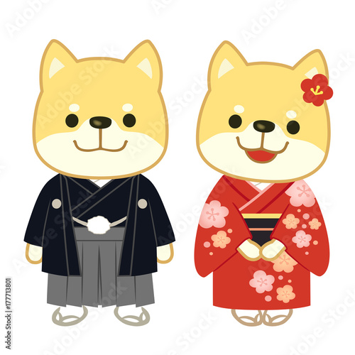 犬 着物 イラスト Stock ベクター Adobe Stock 犬 着物 イラスト Stock ベクター Adobe Stock