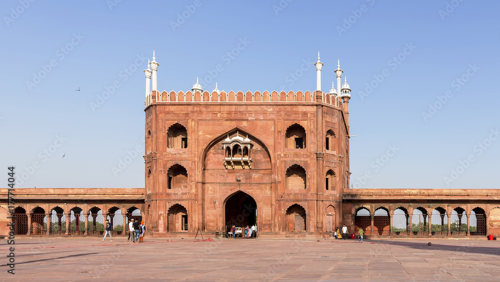 Jama Masjid, Friday's Mosque entrance gate, New Delhi, India