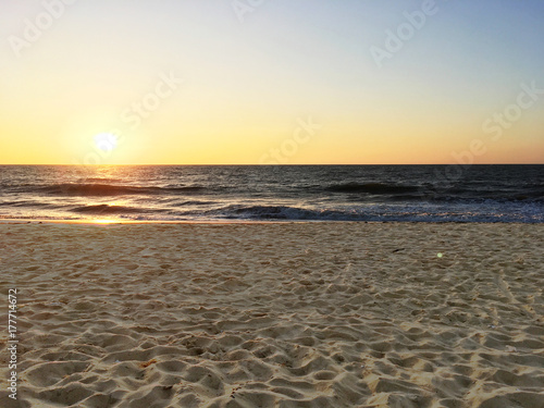 a beautiful clear day on the beach